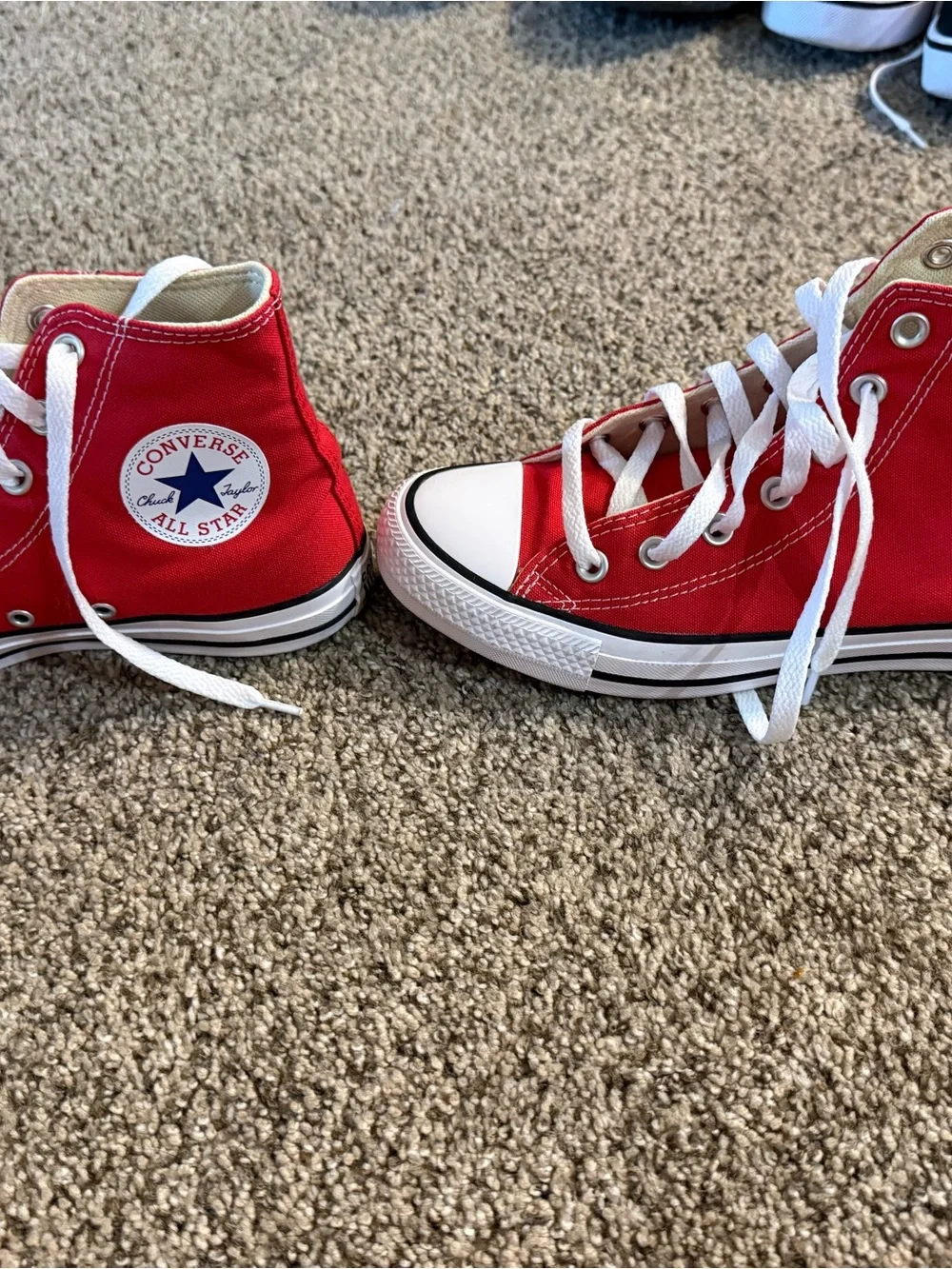 Classic Red High-Top Canvas Sneakers - Converse